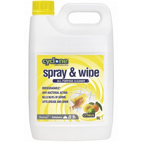 Diversey Cyclone Spray & Wipe Citrus Cleaner 5L