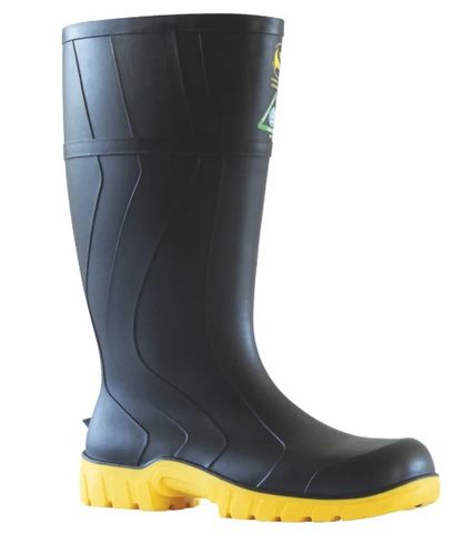 Bata Safemat Black PVC Safety Gumboot Size 11