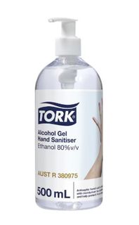 Tork Alcohol Gel Counter Bottle With Pump 500ml (420125)