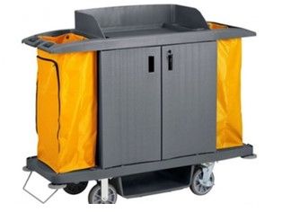 Housekeeping Deluxe Lockable Trolley with Cover
