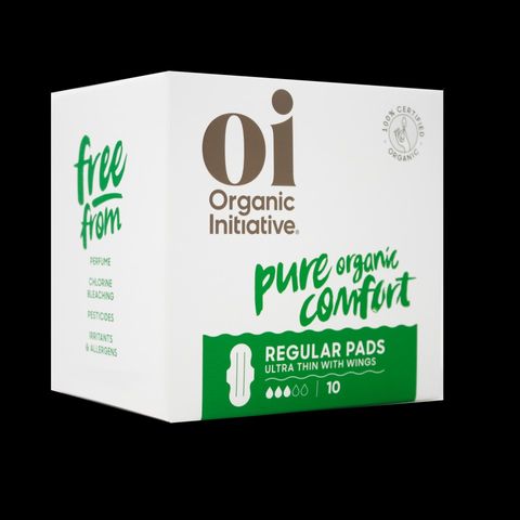 Oi Organic Pads Ultra Thin Wings Regular Pack/10 Box/12