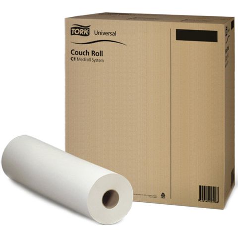 Tork C1 1ply Couch Rolls 50m x 55cm Ctn/8 (125161) CLEARANCE