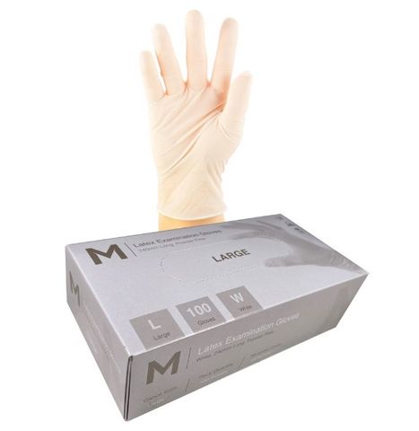 Gloves Latex Powder Free Pk/100