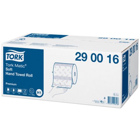 Tork H1 Matic 2Ply Premium Extra Soft Paper Towel Roll Ctn/6 (290016)