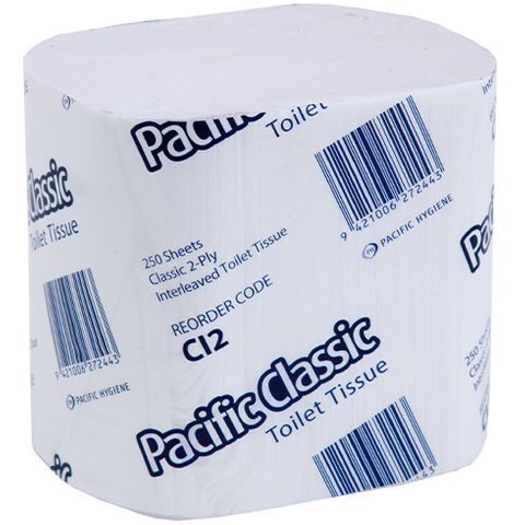 PH Classic 2ply Interleave Toilet Tissues Ctn/36 (CI2)