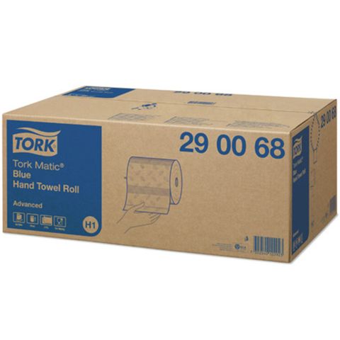 Tork H1 Matic 2Ply Advanced Blue Paper Towel Roll Ctn/6 (290068)