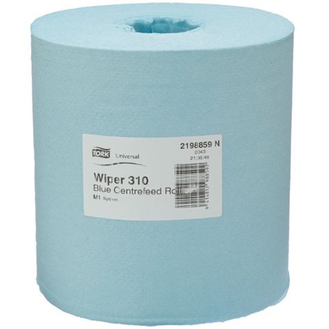 Tork M2 Basic 1ply Centrefeed Blue Paper Towel Rolls Ctn/6 (2198859)