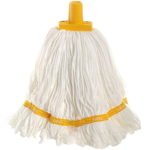 Edco Microfibre Round Looped Mop Head Yellow 350gm