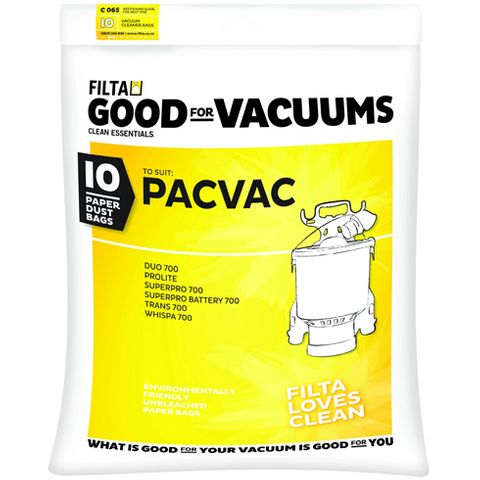 Filta Pacvac Brown Paper Bag Pk/10 (C065)