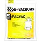 Filta Pacvac Brown Paper Bag Pk/10 (C065)