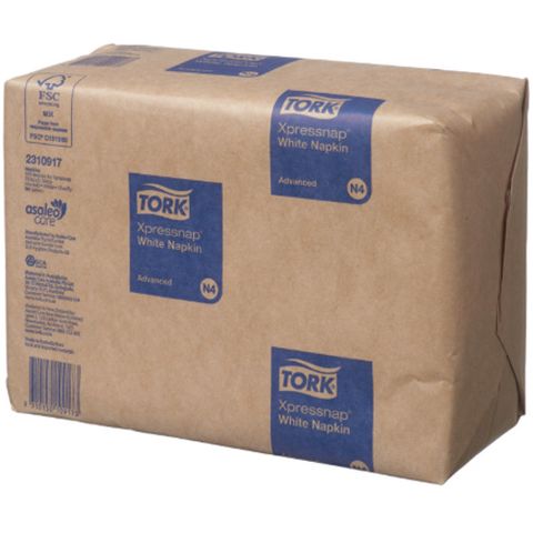 Tork N4 Advanced 1ply Xpressnap Napkins White Ctn/12 (2310917)