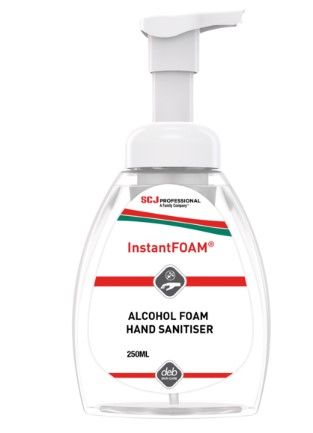 Deb InstantFoam Hand Sanitiser Pump Pot 250ml