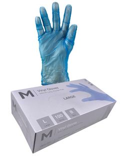 Gloves Vinyl Blue P/Free Large Pk/100