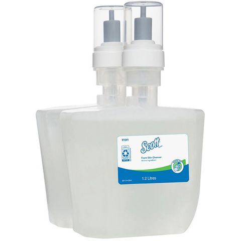 KC Kleenex Luxury Foam Soap Frag/Free Cleanser 1.2L (54962) CTN/2