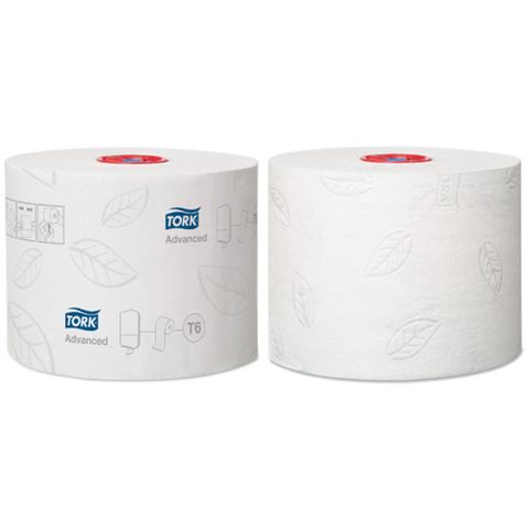 Tork T6 Advanced 2ply Mid-Size Toilet Rolls Ctn/27 (127530)