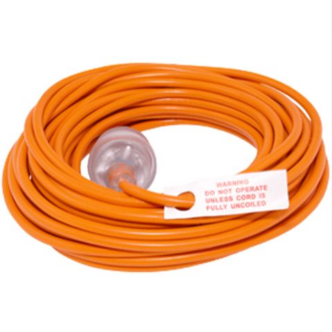 Pac Vac Extension Cord Orange 10amp 3 Core 20m
