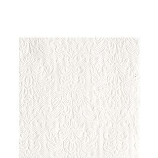 Ambiente - Paper Napkins - Pack of 15 - Cocktail Size - Elegance White