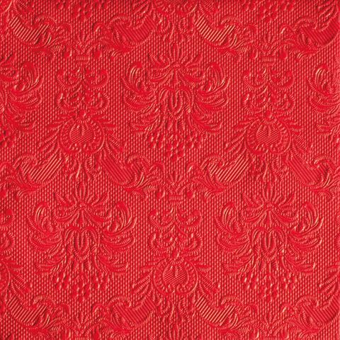 Ambiente - Paper Napkins - Pack of 15 - Luncheon Size - Elegance Red