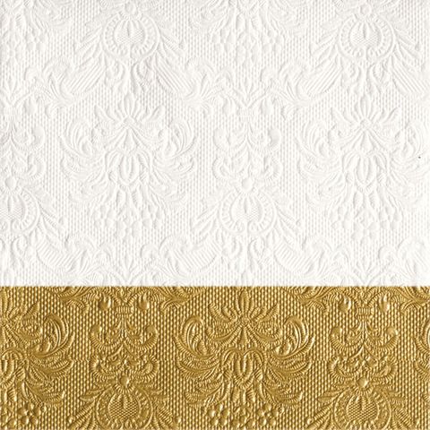 Ambiente - Paper Napkins - Pack of 15 - Luncheon Size - Elegance Dip Gold