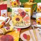 Ambiente - Paper Napkins - Pack of 20 - Luncheon Size - Sunny Flowers Cream