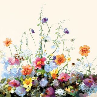 Ambiente - Paper Napkins - Pack of 20 - Luncheon Size - Summer Breeze Cream