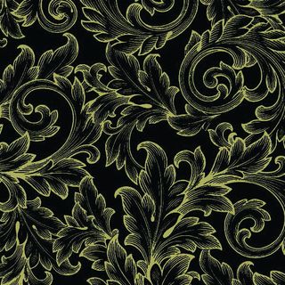 Ambiente - Paper Napkins Christmas - Pack of 20 - Luncheon Size - Baroque Gold/Black