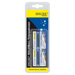RollerBall Refill Blue - 6 Cartridges per pack - 2 packs in Blister