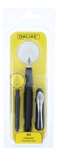 Air Fountain Pen Black M-nib in Blister Pack