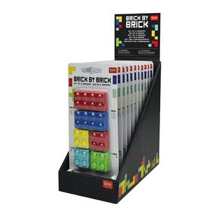 *Brick Eraser  Set Of 6 Per Pack - 12 Packs Per Display - $4.05Ea + GST