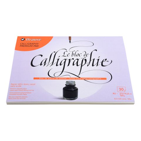 Brause - Calligraphy Pad - A5 - Plain
