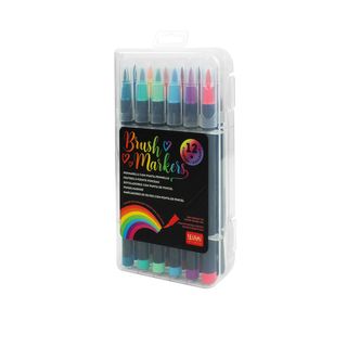 Legami - Set of 12 Brush Markers - Bright Colours