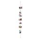 *Photo Hanger Magnetic Wire Photo Holder - Air Balloon -  Holds 7 Photos. 1.2M Hanging Length