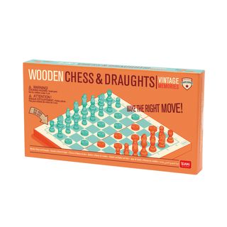 Wooden Chess & Draughts