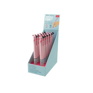 Legami - 2-Colour Ballpoint Pen - Flamingo - Click&Clack Display Pack of 12 Pcs