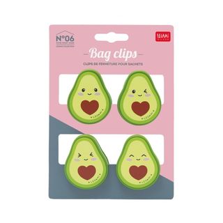 Legami - Set of 4 Bag Clips - Avocado