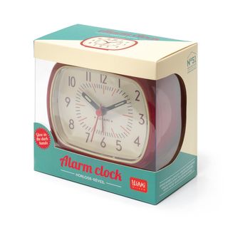 Legami - Retro Alarm Clock - Red