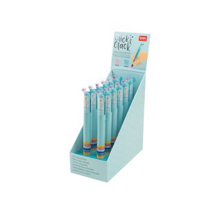 Click&Clack Two Color Pen - Llama - Display 12 Pcs