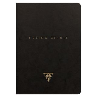 Clairefontaine - Flying Spirit Notebook - A5 - Ruled - Black - 5 Assorted Cover Designs