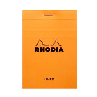 Rhodia - No. 11 Top Stapled Notepad - A7 - Ruled - Orange