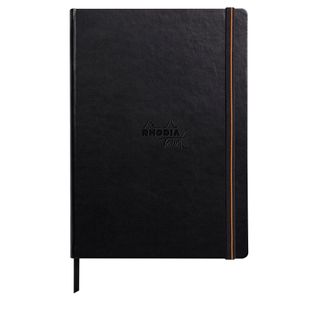 Rhodia - Touch Collection - Carbon Book - Hard Cover - A4 Portrait - Plain