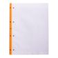 Rhodia - Side Stapled Notepad With 4 Holes - A4+ - Seyes - Orange