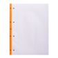 Rhodia - Side Stapled Notepad With 4 Holes - A4+ - 5 x 5 Grid - Orange