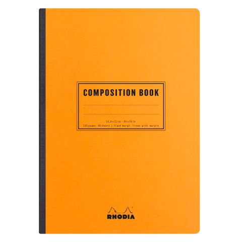 Rhodia - Composition Book - A5 - Ruled with Margin - Orange