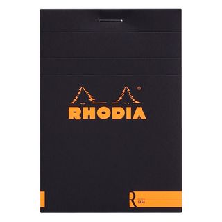 Rhodia - Premium R No. 12 Top Stapled Notepad - Pocket - Ruled - Black*