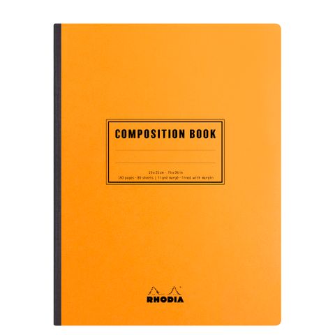 Rhodia - Composition Book - B5 - Ruled with Margin - Orange