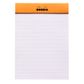 Rhodia - No. 13 Top Stapled Notepad - A6 - Ruled - Orange