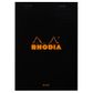 Rhodia - No. 16 Top Stapled Notepad - A5 - Plain - Black