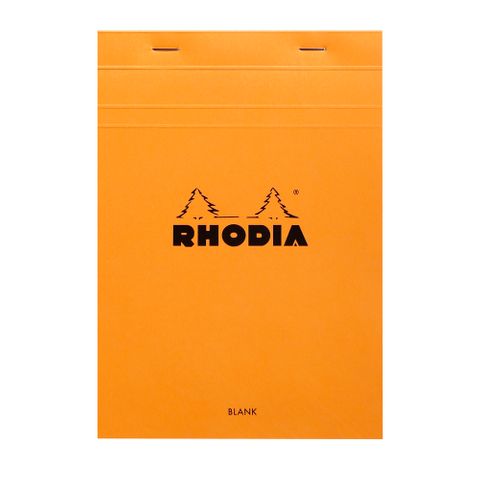 Rhodia - No. 16 Top Stapled Notepad - A5 - Plain - Orange