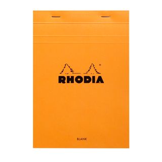 Rhodia - No. 16 Top Stapled Notepad - A5 - Plain - Orange