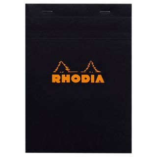 Rhodia - No. 16 Top Stapled Notepad - A5 - 5 x 5 Grid - Black